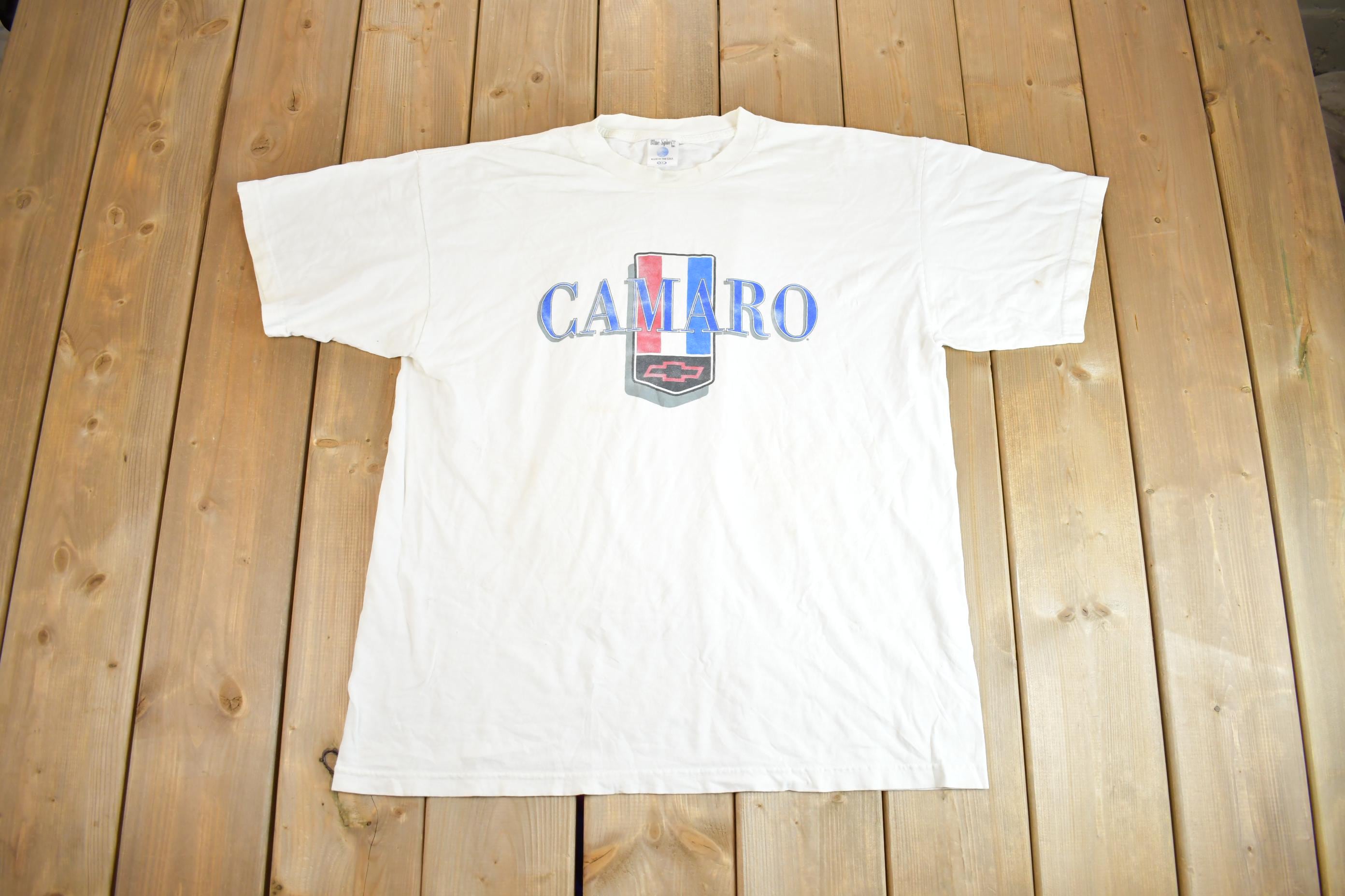 Vintage 1990s Camaro Chevrolet Over Sized Graphic T-Shirt Made In USA