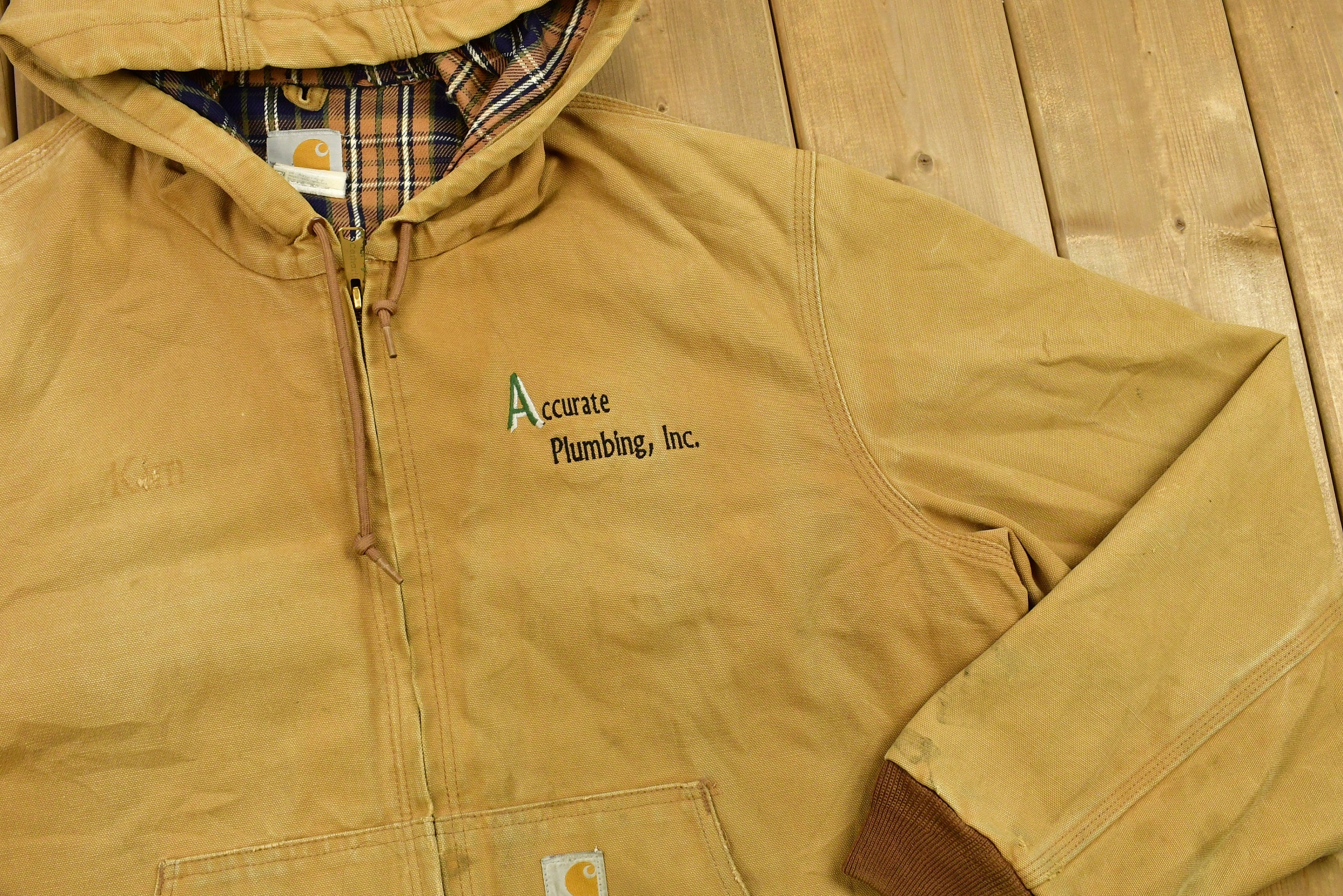 Vintage 1990's Carhartt Hooded Work Jacket