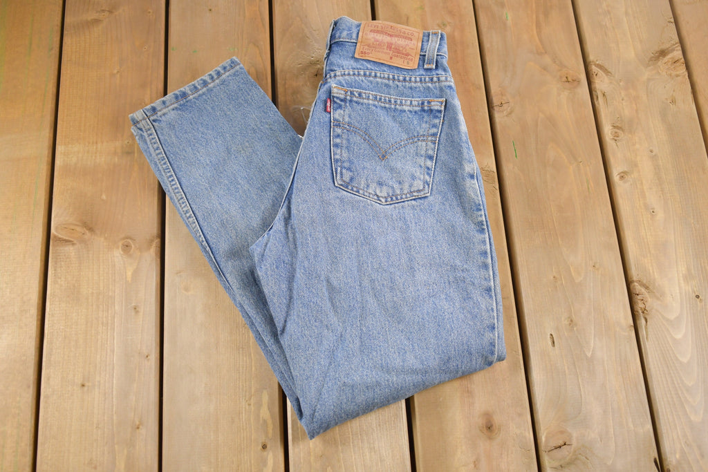 Vintage 1990s Levi's 550 Red Tab Denim Jeans Size 26 x 28