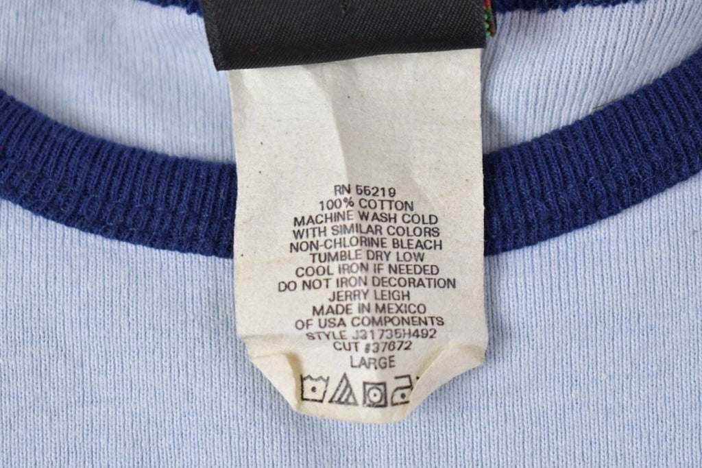 Vintage 1990s Disney Mickey Mouse Pluto Graphic Ringer T-Shirt Cartoon Character Graphic