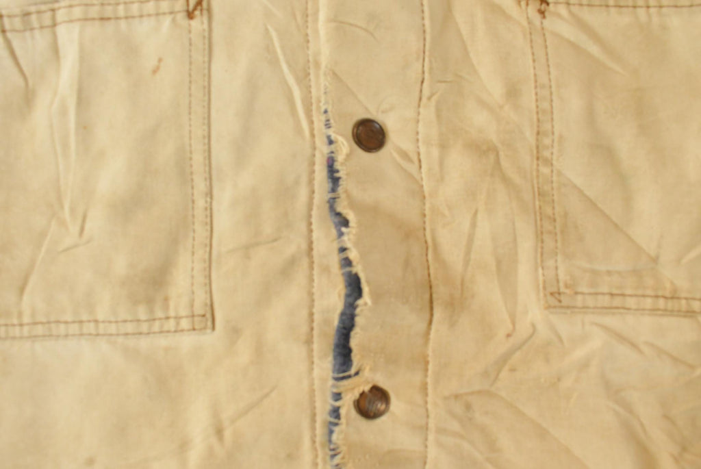 Vintage 1990s Dickies Blanket Lined Distressed Chore Jacket Men's Medium