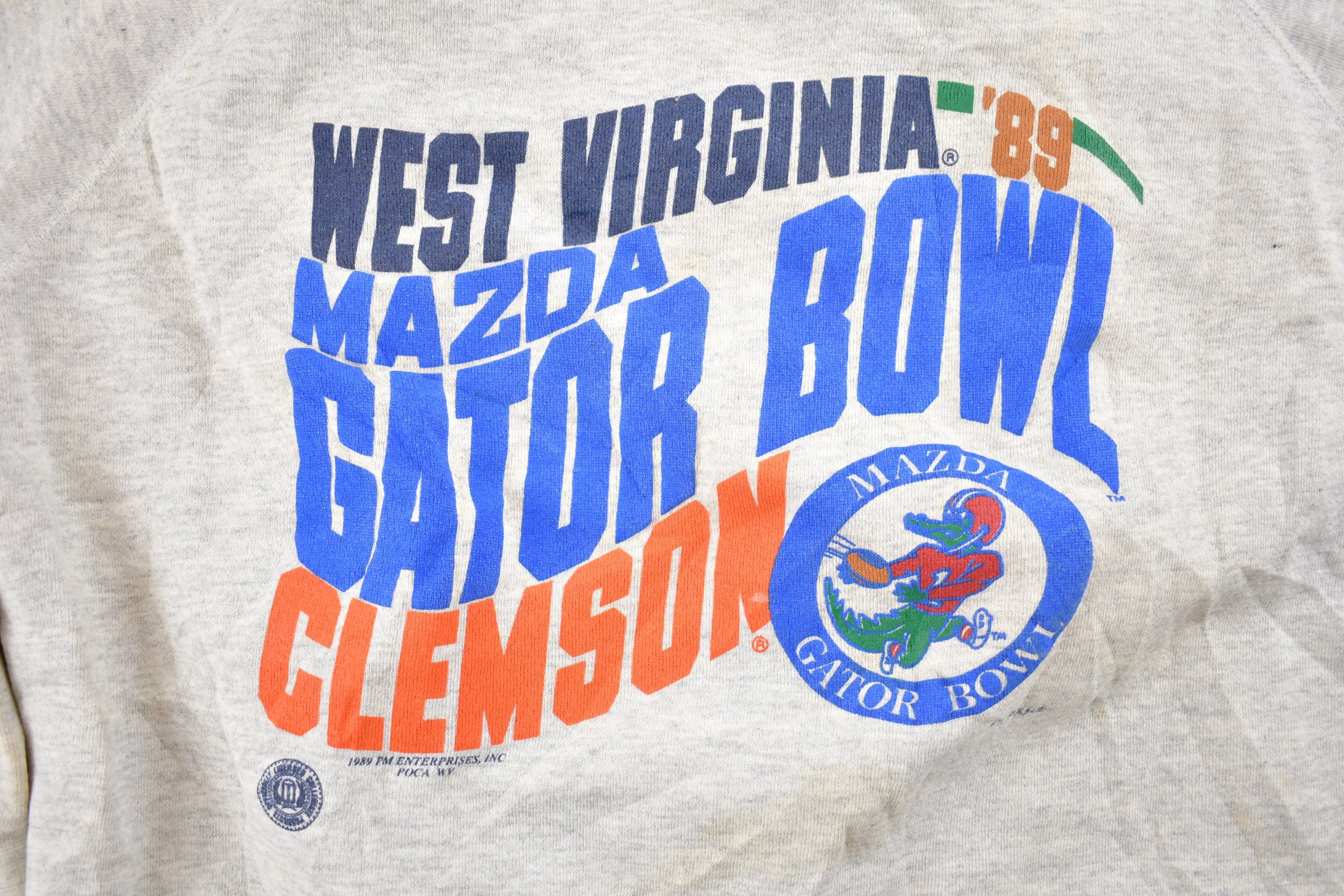 Vintage 1989 Gator Bowl West Virginia