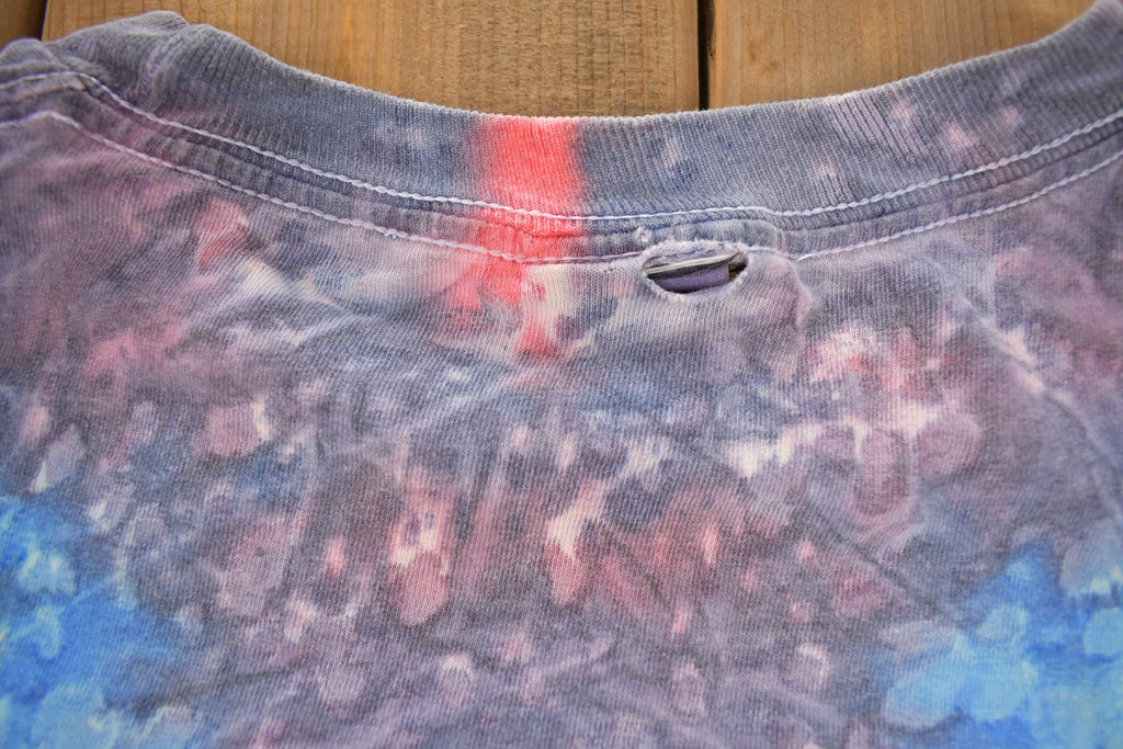 Vintage 1990s No Problem Jamaica Embroidered Tie Dye Souvenir T Shirt