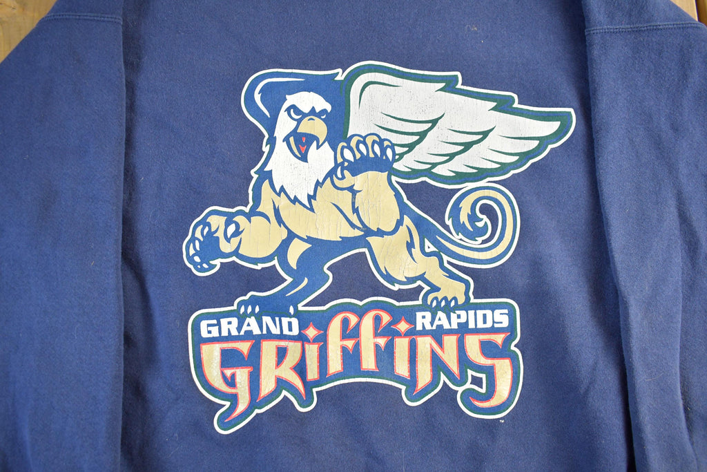 Vintage 1996 Grand Rapids Griffins AHL Hockey Crewneck Mens XL