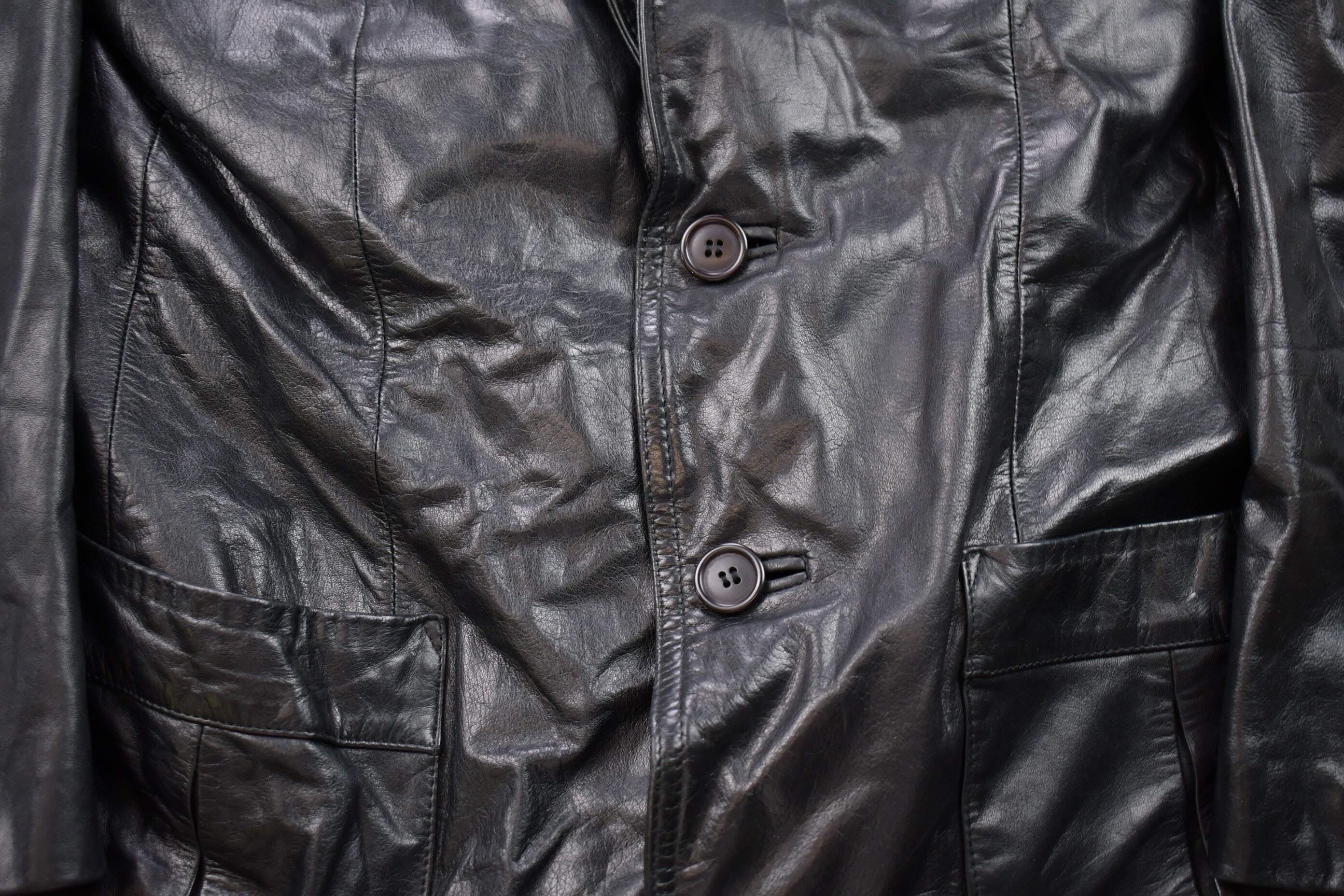 Vintage 1990s Bermans Leather Jacket