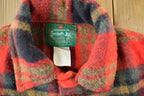 Vintage 1970s Canadian Lumber Jac Wool Flannel Shirt Jacket Men's M-L