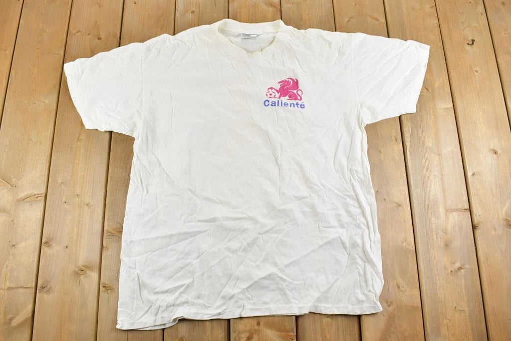 Vintage 1990s Caliente Soccer Gear Graphic T-Shirt