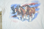 Vintage 90s Busch Gardens Horses T-Shirt: Souvenir Vacation Tee