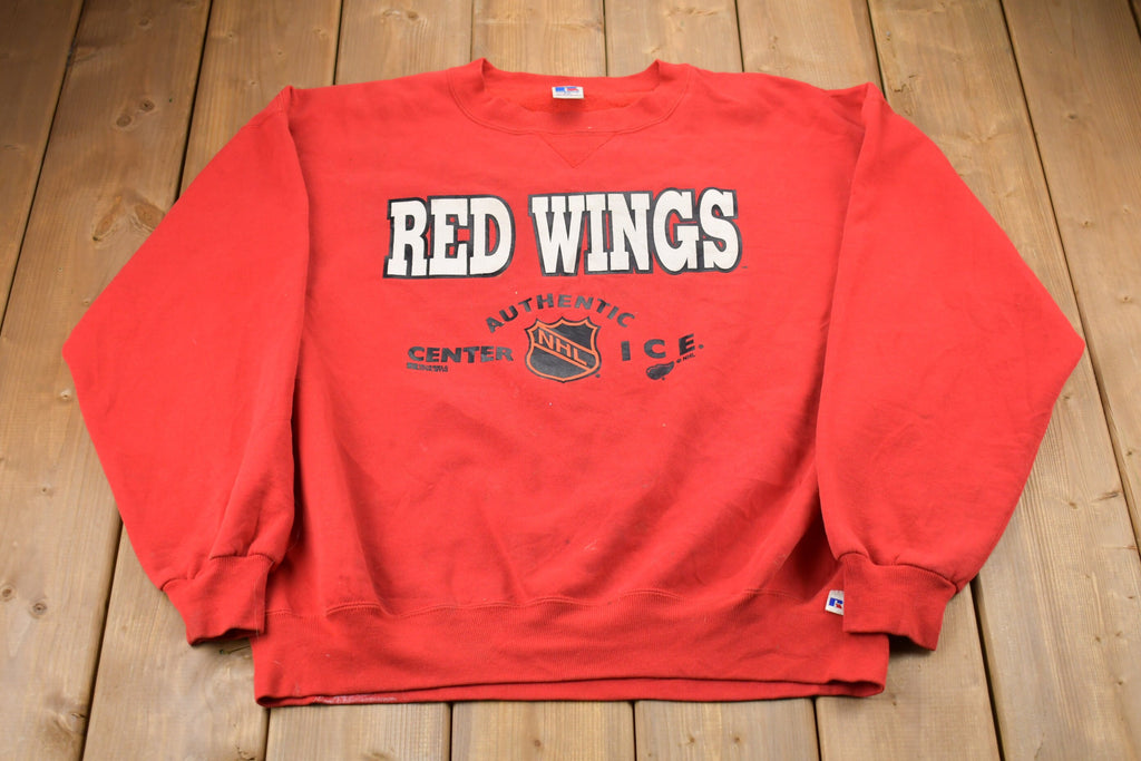 Vintage 1990s Russell Athletics Detroit Red Wings NHL Graphic Sweatshirt
