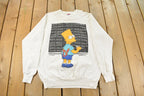 Vintage 1990s Bart Simpson Graphic Crewneck Sweatshirt Men's Medium