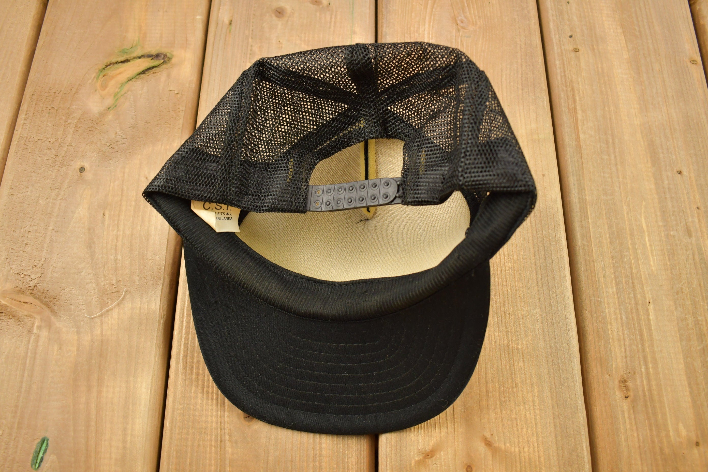 Vintage 1990s Funny Fisherman Theme Trucker Hat