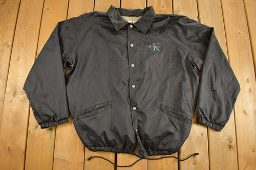 Vintage Calvin Klein Windbreaker Jacket / Streetwear / Light Jacket / Vintage Windbreaker / Fall Wear / Button Up