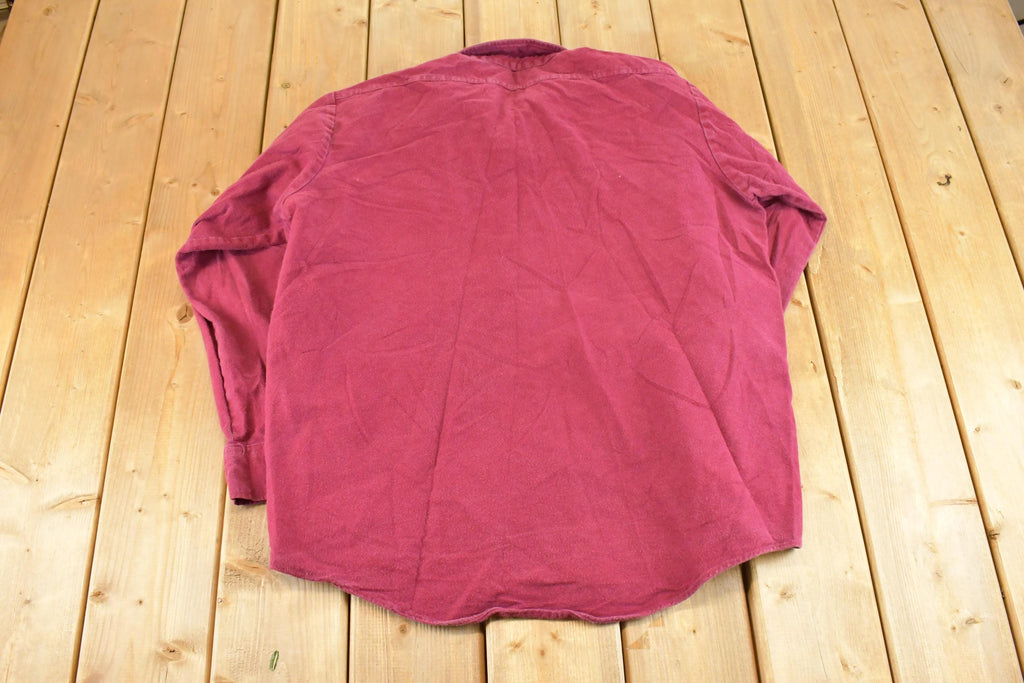 Vintage 1990s Deer Outdoors Heavyweight Button Up Shirt Men's L