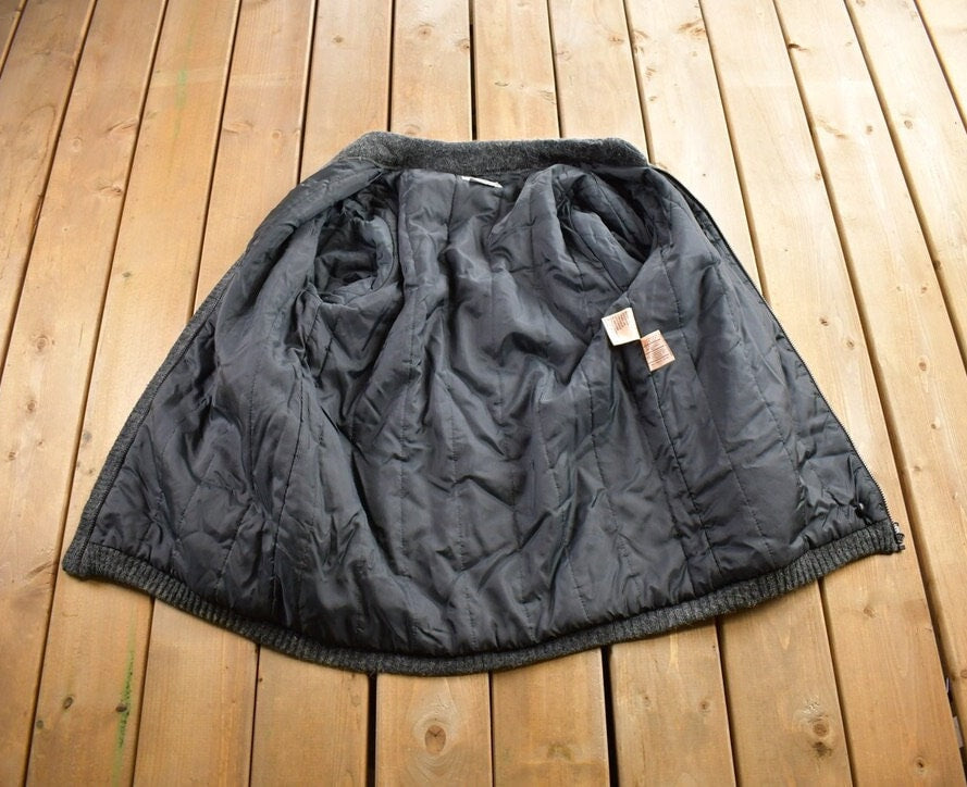 Vintage 1980s Karizma Wool Winterized Zip Up Jacket Size L