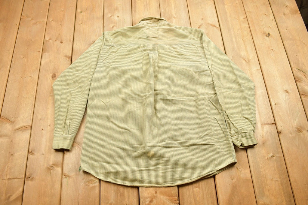 Vintage 1990s Denver Hayes Striped Button Up Shirt