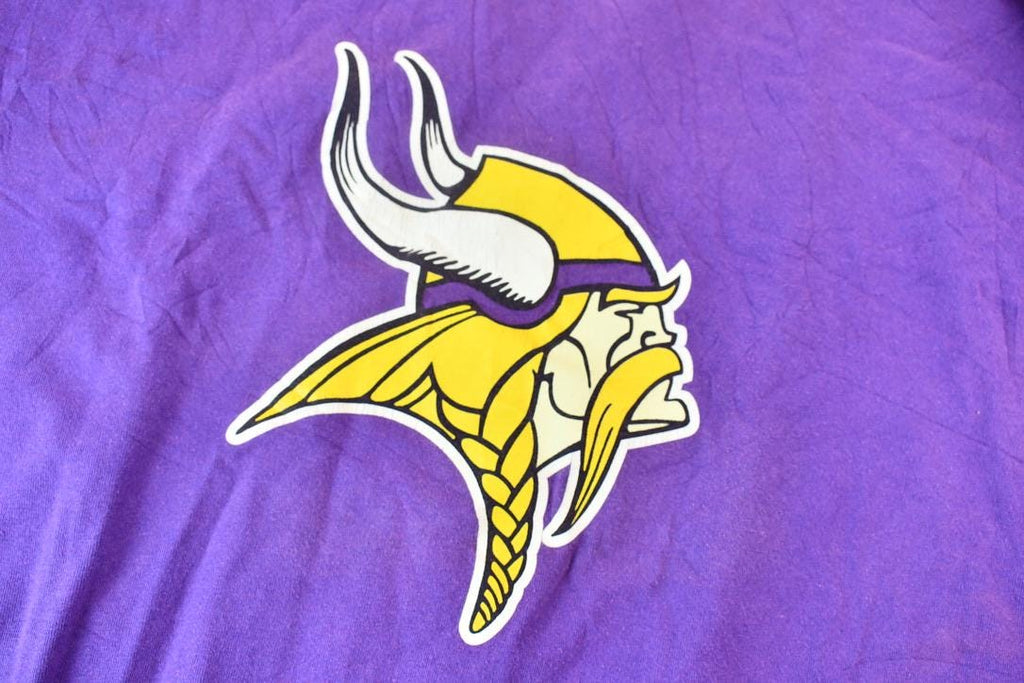 Vintage 1990s Minnesota Vikings NFL Football Long Sleeve Graphic T-Shirt