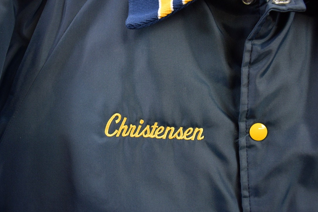Vintage 1980s Brainerd Community College Bomber Jacket