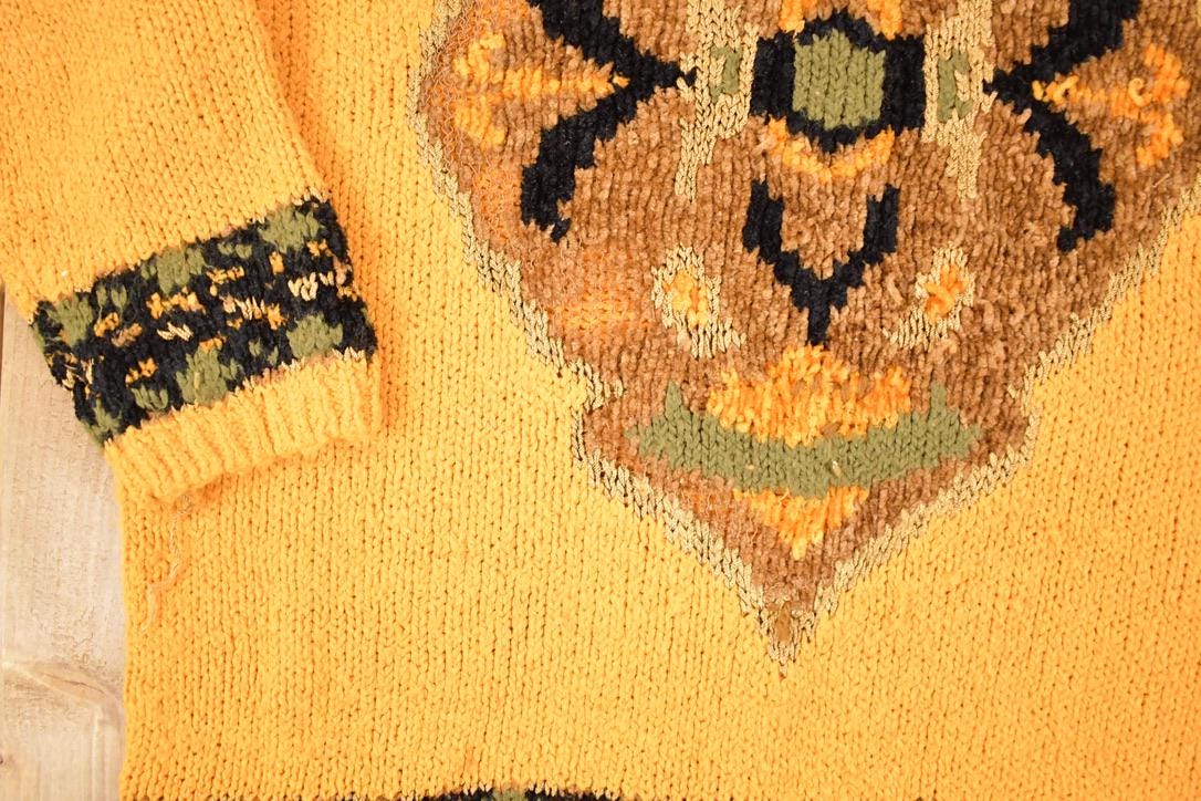Vintage 1990s Agatha Kelsey Knit Turtleneck Sweater Women's XL