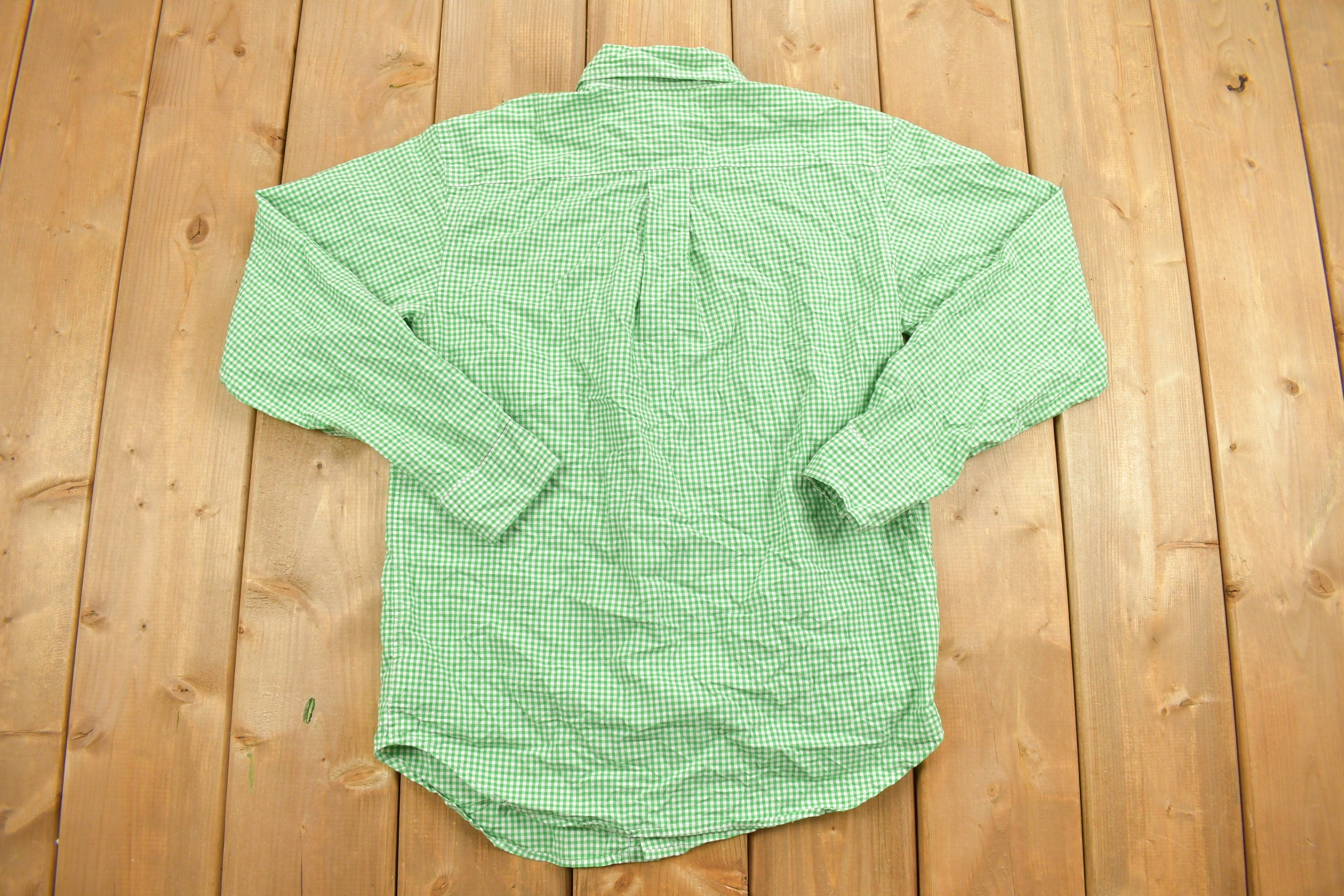 Vintage 1990s Youth Ralph Lauren Check Button Up Shirt
