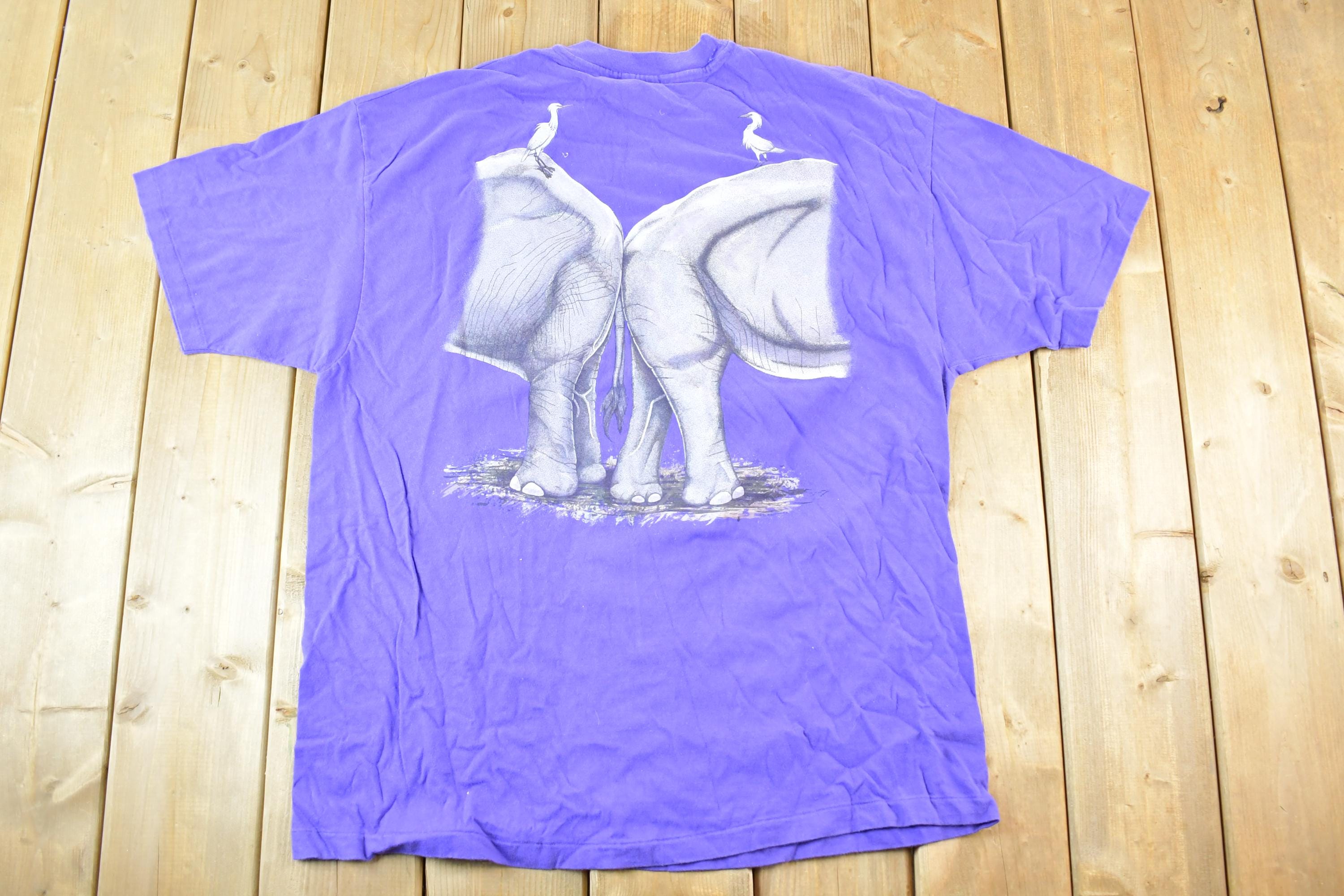 Vintage 1990s Grant's Farm elephants FAB Souvenir T-Shirt Mens L