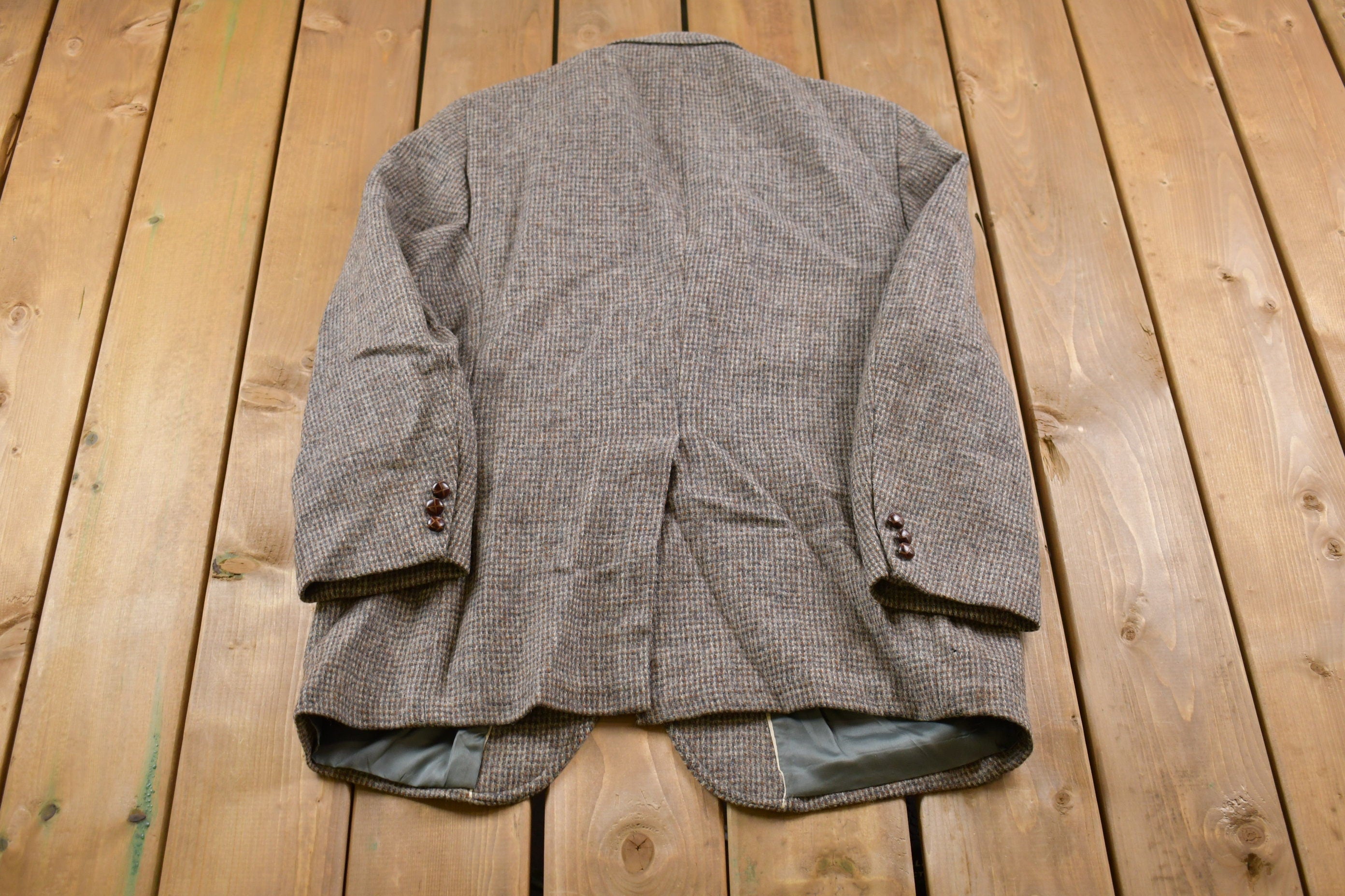 Vintage 1990s Tweed Blazer Jacket  Sport Jacket  Vintage Jacket  Outdoor  Winter  Vintage Sport Coat