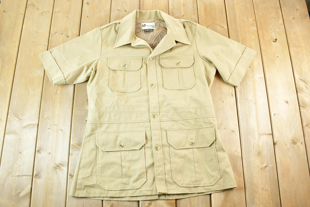 Vintage 1970s Levis Panatela Button Up Shirt Mens XL