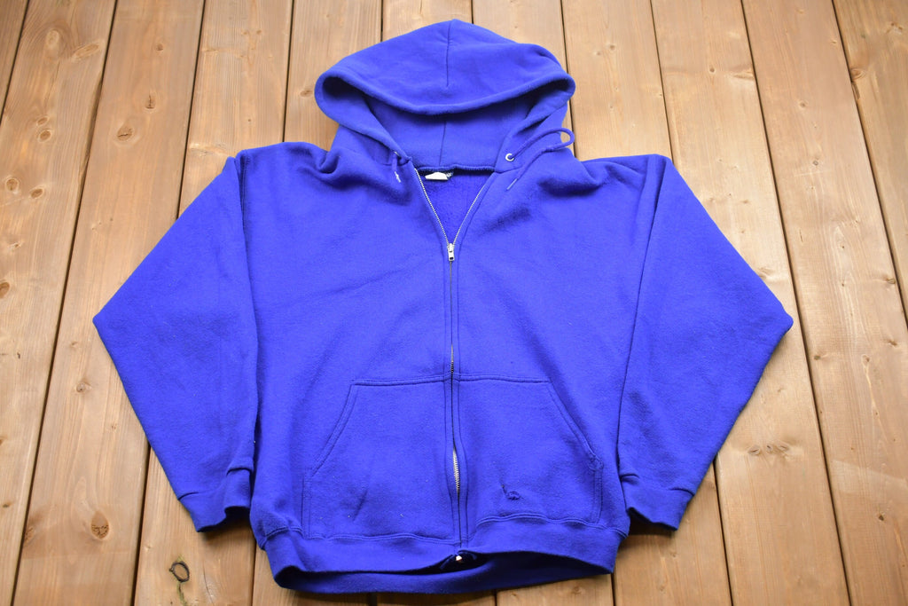 Vintage 1990sZip Up Blank Hoodie