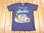 Vintage 1990s Disney Sparkle Friends Pyjama Winnie The Pooh Gang Souvenir Sleep Shirt Women's XXXL