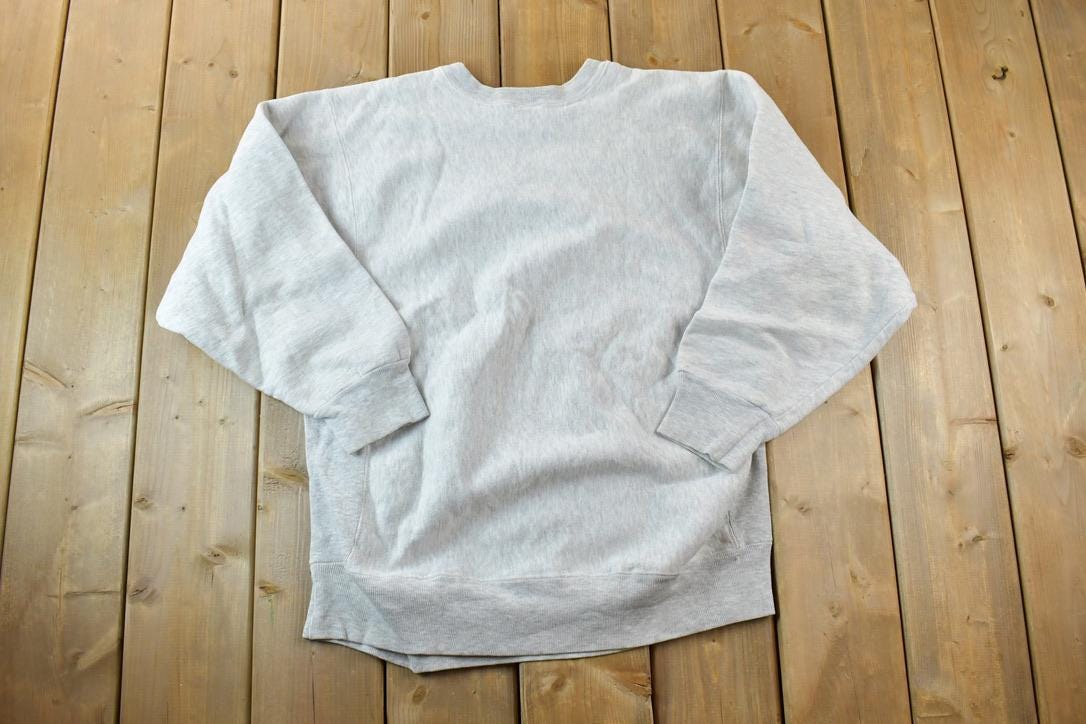 Vintage 1990s University Cottage Club Cross Grain Collegiate Crewneck  Embroidered  NCAA Sweatshirt  Sportswear  Americana