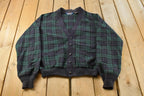 Vintage 1980s Pendleton Wool Cardigan Sweater Men's Medium /