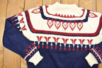 Vintage 1990s JC Penney Abstract Knit Crewneck Sweater  Vintage 90s Crewneck  All Over Pattern  Colourful  Abstract Pattern