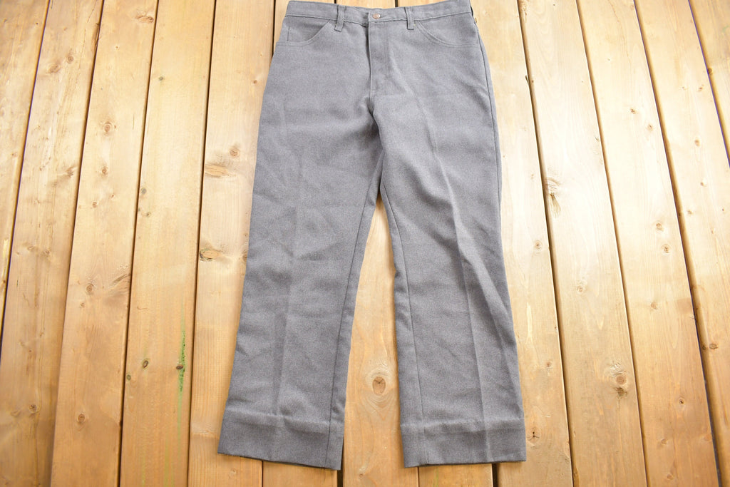 Vintage 1990s Lee Grey Trousers Size 34 x 28