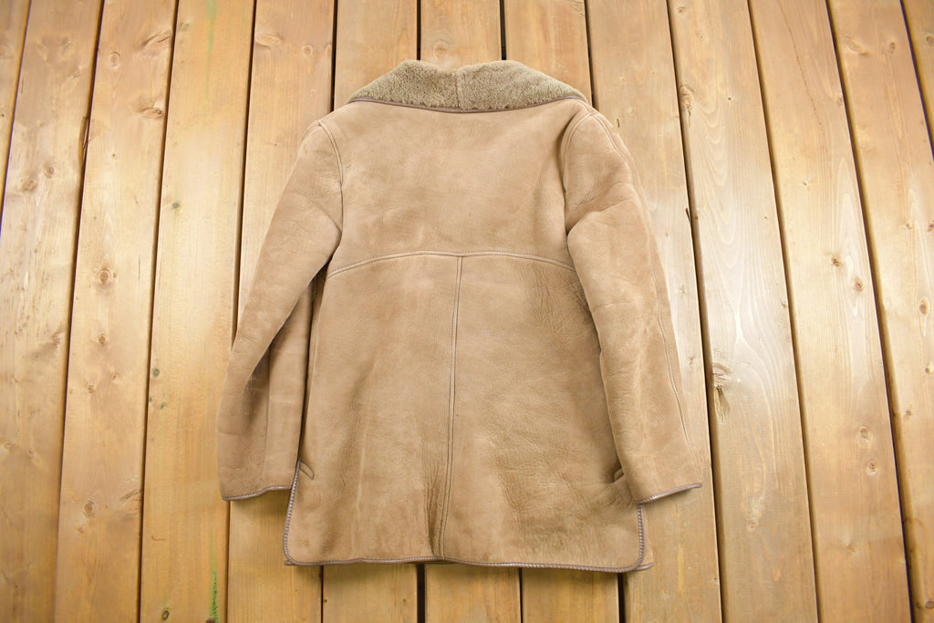 Vintage 1980s Morlands Lambskin Sheerling Leather Jacket