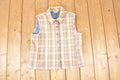 Vintage 1990s Christopher And Banks Plaid Lined Button Up Vest Men's M