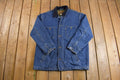 Vintage 1980s Levis Quilt Lined Denim Jean Chore Jacket