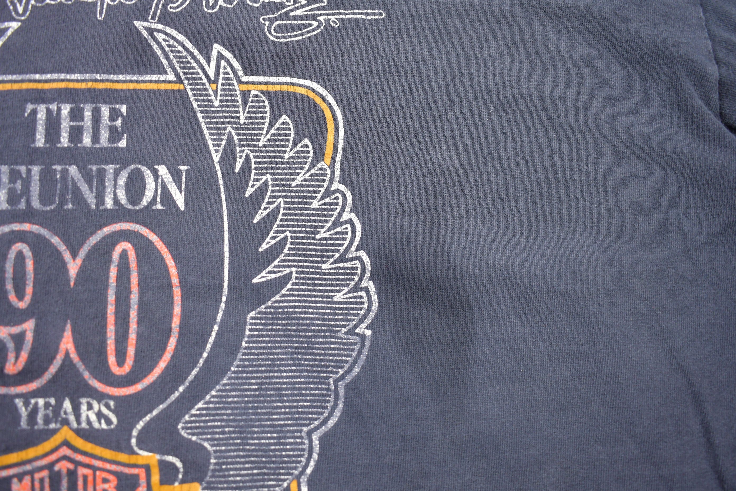 Vintage 1993 The Reunion 90 Years Harley Davidson T-Shirt
