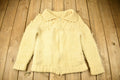 Vintage 1980s Cable Knit Zip Up Sweater