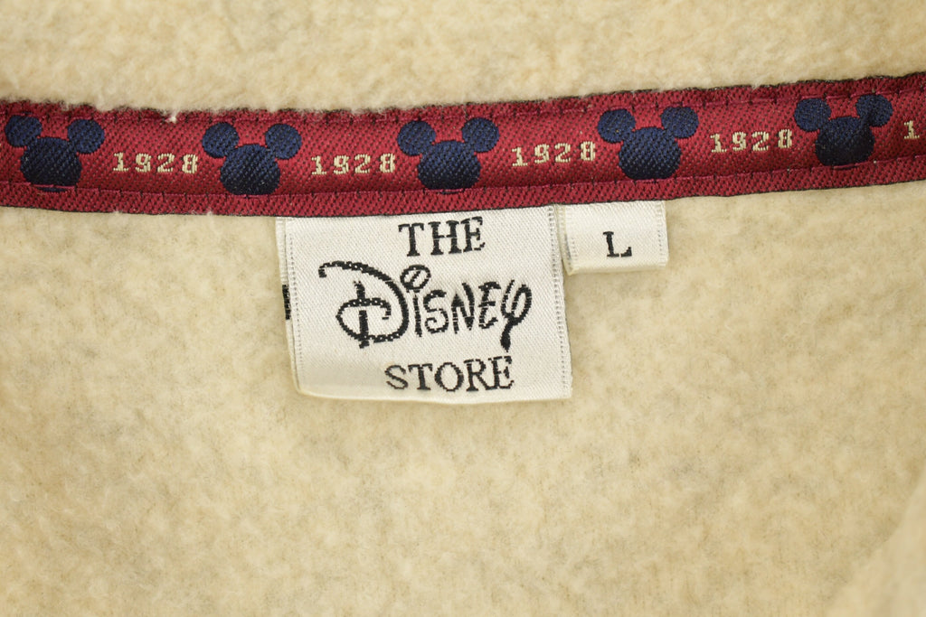 Vintage 1990s Mickey Mouse Quarter Zip Fleece Sweater
