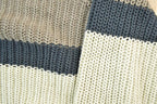 Vintage 1990s Woolrich Colour Block Horizontal Striped Knit Crewneck Sweater