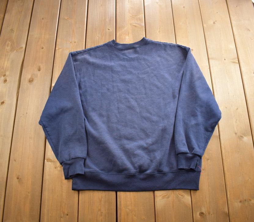 Vintage 1990s Blank Blue Crewneck Sweatshirt
