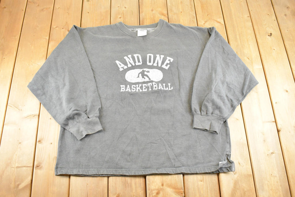 Vintage 1990s And One Souvenir Basketball Crewneck Sweatshirt Mens XL