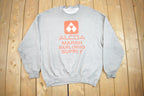 Vintage 1990s Alcoa Marsh Building Supply Crewneck Sweatshirt Made In USA
