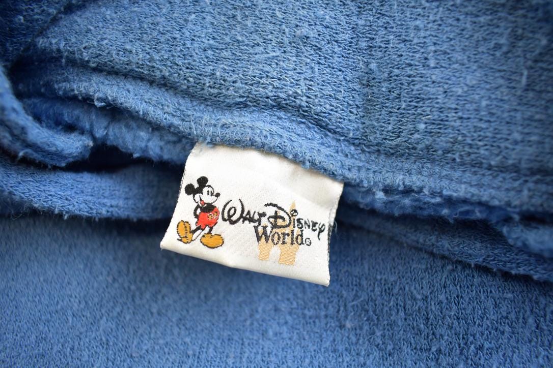 Vintage 1990s Mickey Mouse Disney World Embroidered Crewneck