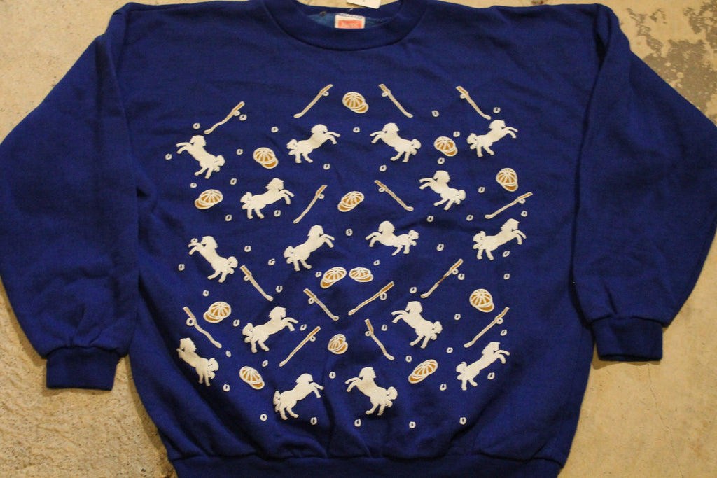 Vintage 1990s Horse Graphic Crewneck Sweatshirt