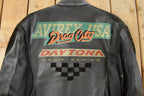 Vintage 1990s Avirex Racing Leather Jacket Men's Small
