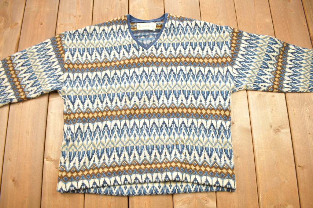 Vintage 1960s Icelandic Hand Knit Sweater