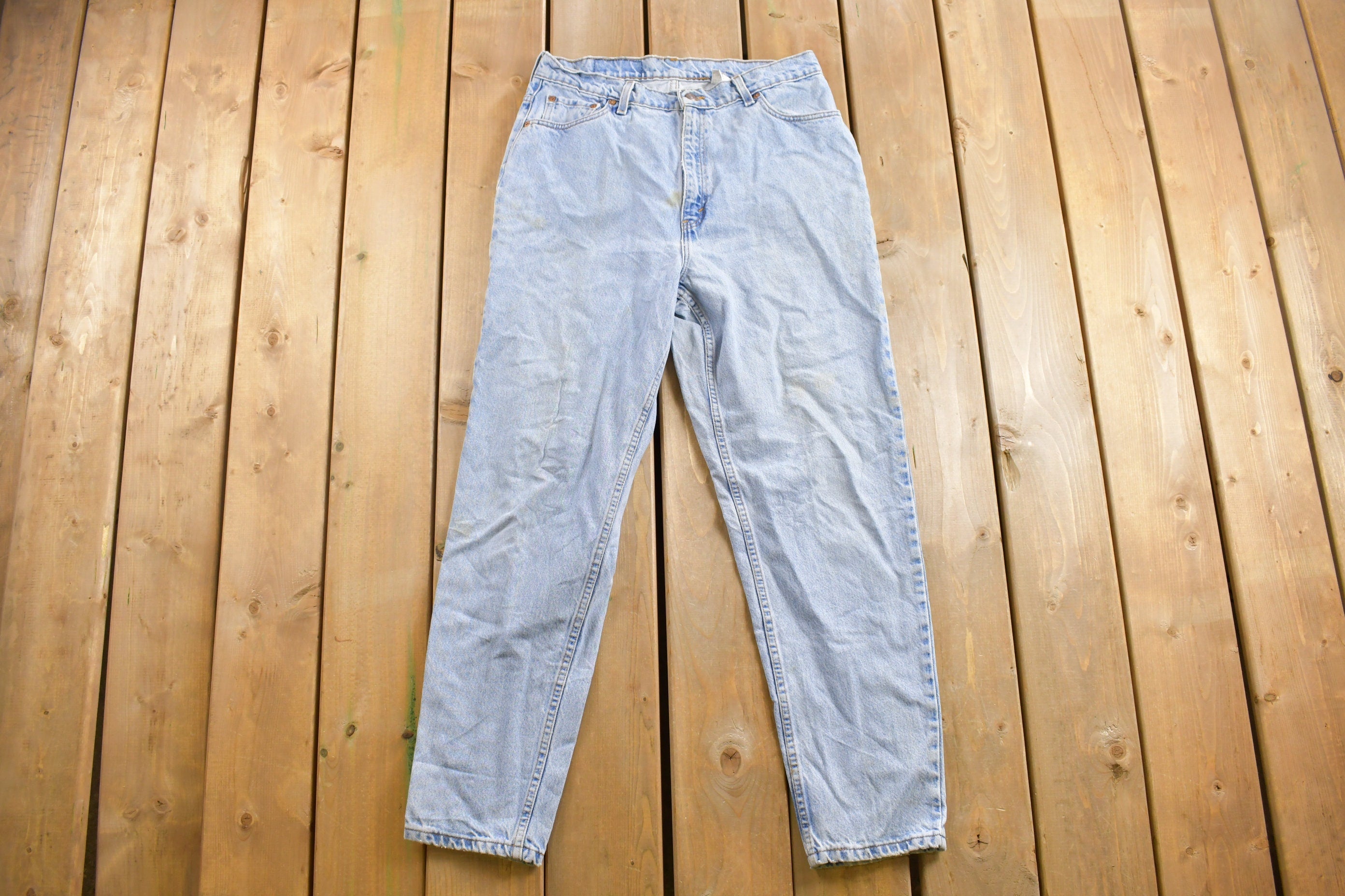 Vintage 1990s Levi's 521 Red Tab Denim Jeans Size 32 x 29.5