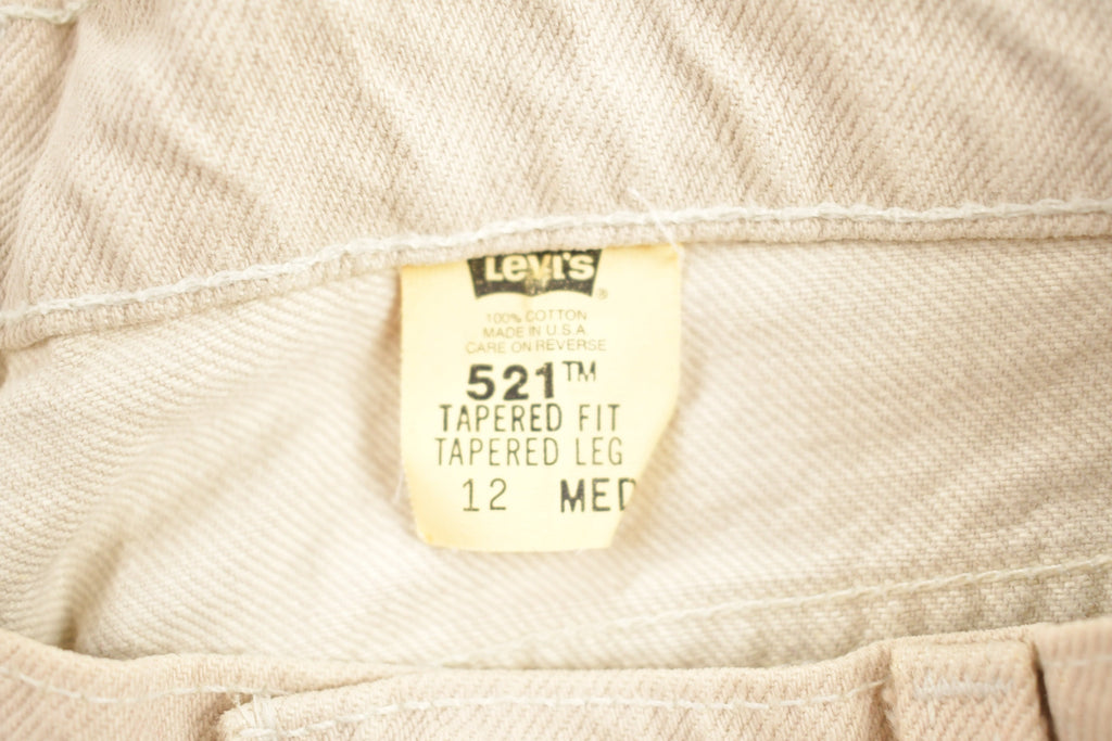 Vintage 1990s Levi's 512 White Denim Women's Jeans Size 30 x 30