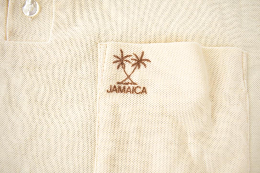 Vintage 1980s Jamaica Embroidered Souvenir Polo Shirt