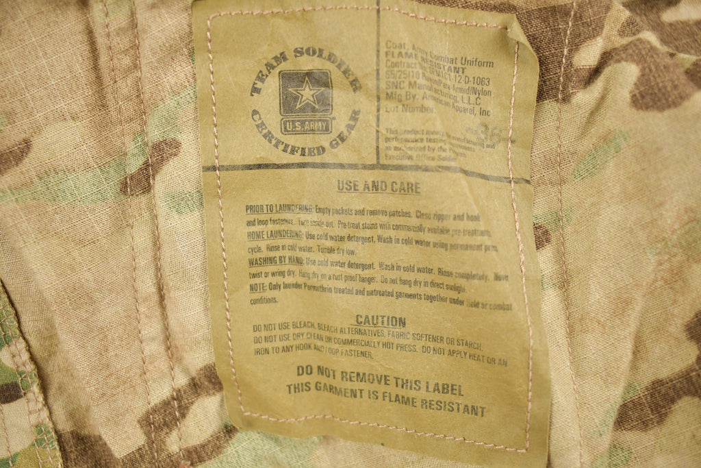 Vintage 2001 Military Desert MultiCamo Insect Repellent Field Jacket